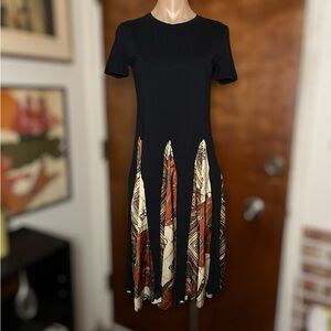 Zara Black Dress with Multicolor Skirt